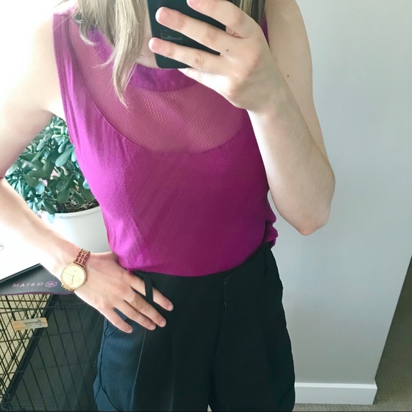 Pink Mesh Blouse - Picture 3 of 6